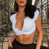 Elegant Short Sleeve Crop Top for Women