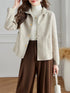 Classic Solid Woolen Coat for Women