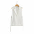 Chic Vintage Women's Sleeveless One-Button Waistcoat