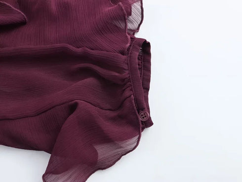 MUJER Ruffle Blouses for Women - Summer Casual Tops