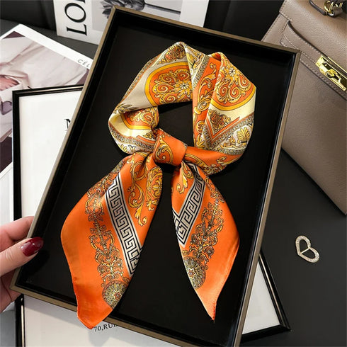 Printed Women's Scarf Pashmina Shawl - 70x70cm