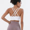Women's Quick Dry Yoga Sports Bra with Cross Back Design