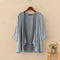 2023 ZANZEA Summer Fashion Cardigan Women 3/4 Sleeve Solid Blouse Casual Holiday Beach Holiday Kimonos Open Front Shirt Blusas