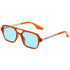 Retro Double Bridge Pilot Sunglasses with Pink Gradient