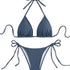 Blue Mi-Grid Bikini Set for Women