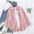 Casual Women's Flannel Plaid Shirt - Autumn Collection