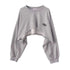 Women's Solid Colour O-neck Long Sleeve Hoodie Sweatshirt
