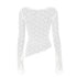 Lace Long Sleeve Slim Fit T-Shirt for Women