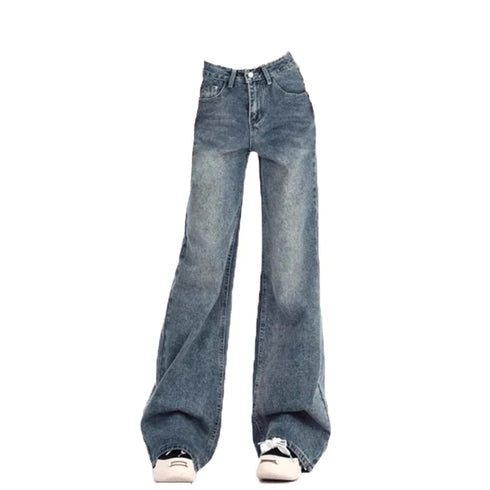 Ladies High Waist Flare Jeans - Vintage Inspired