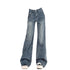 Ladies High Waist Flare Jeans - Vintage Inspired
