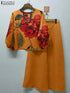 ZANZEA Autumn Floral Printed Blouse and Wide Leg Trousers Set