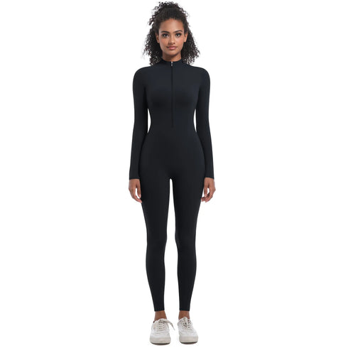 Women's Seamless Long Sleeve Sports Bodysuit