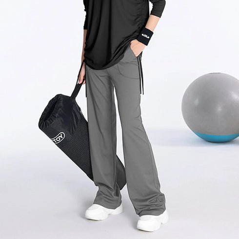 Women's High Waist Flared Yoga Pants with Pockets