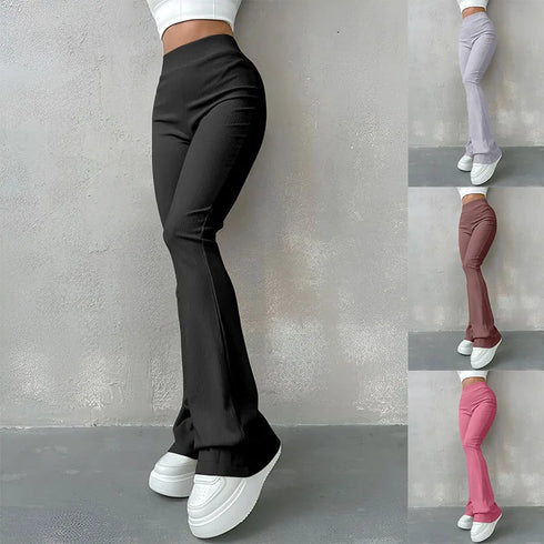 Women's High Waisted Flared Gym Pants