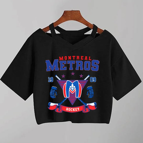 Sleeveless Cartoon Print V-Neck T-Shirt for Women