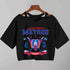 Sleeveless Cartoon Print V-Neck T-Shirt for Women