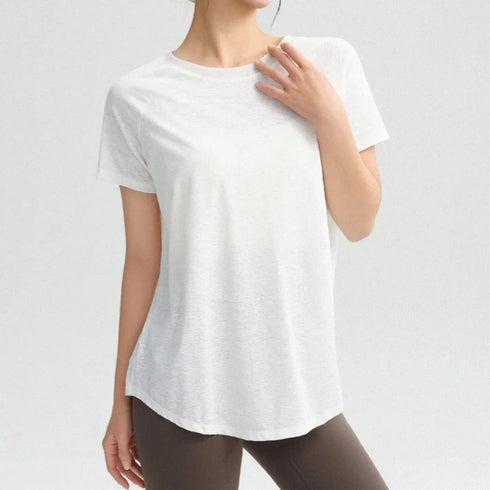 PHIGEER Open Back Long Sleeve Yoga Top for Women