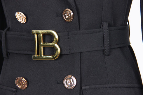 Double Breasted Blazer Dress with Belt