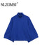 Casual Knitted Oversized Sweater with Mock Neck