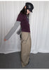 Tonngirl Y2K Vintage Long Sleeve Patchwork T-shirt
