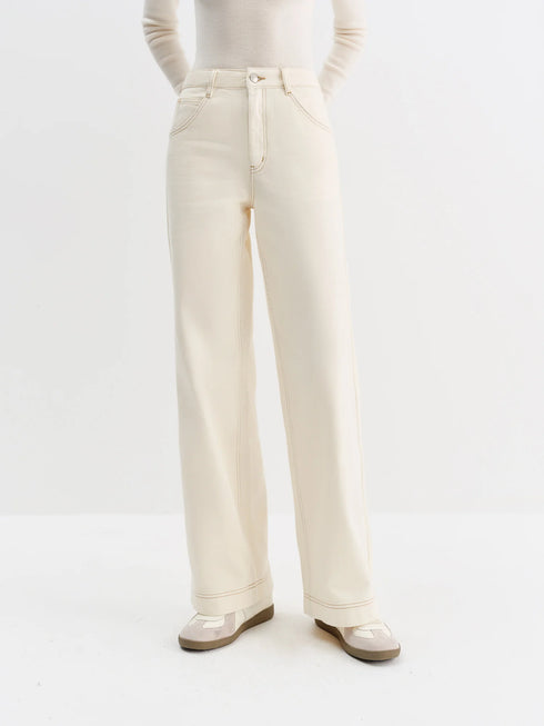 FSLE High Waist Straight Leg Jeans for Women