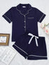 Summer Women's Short Sleeve Pyjama Set