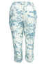 Plus Size Floral Print Ankle-Length Pants