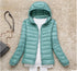 Women’s Lightweight Hooded Puffer Jacket in 15 Colours