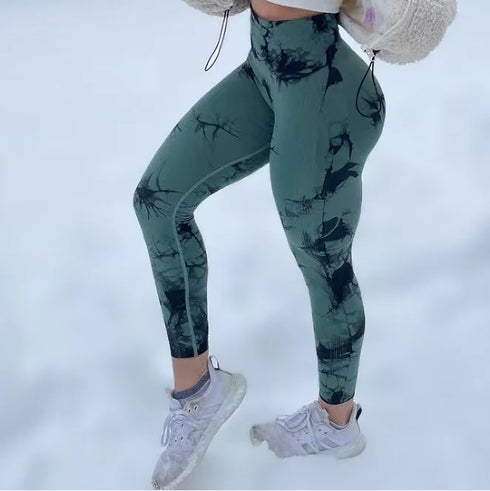 Women’s Tie Dye Seamless High Waist Leggings