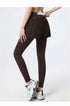 PHIGEER Women's High Waist 2-in-1 Yoga Leggings with Shorts