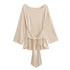 Sexy Thin See Through Long sleeve Oversize T shirt Women Bandage Off shoulder Top Female Basic Long Tees Korean Chic Lady New