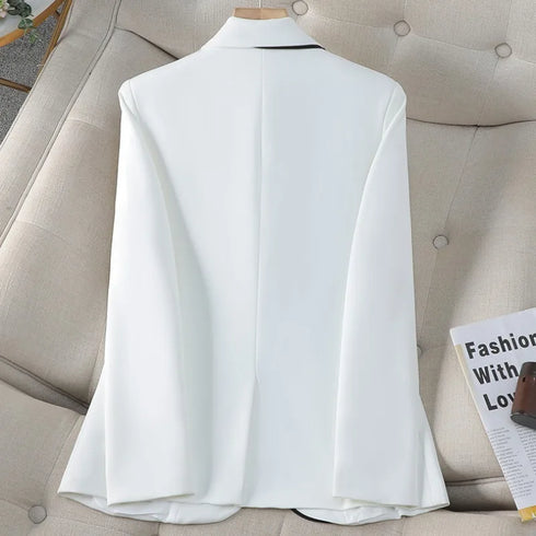 Plus Size Women's Luxury Blazer in White
