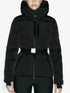 Women's Hooded Padded Winter Parka Coat with Belt