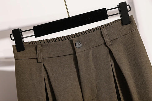 Plus Size Wide Leg Trousers for Women - Autumn 2024