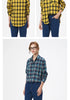Loose Women's Plaid Shirt - Long Sleeve Casual Blouse