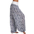 Plus Size Printed Wide Leg Harem Pants