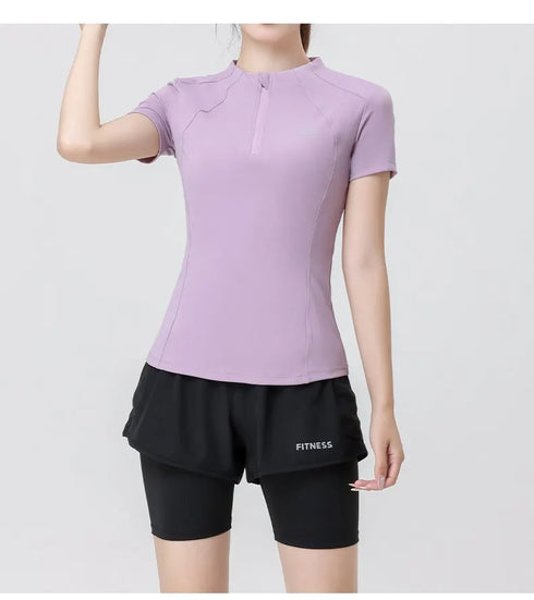 PHIGEER Open Back Long Sleeve Yoga Top for Women