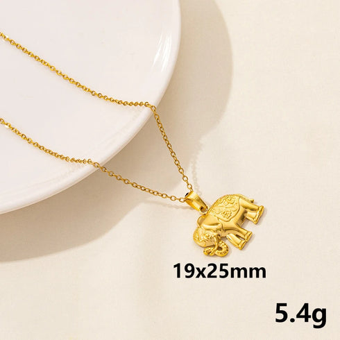 Stainless Steel Textured Starfish Pendant Necklace