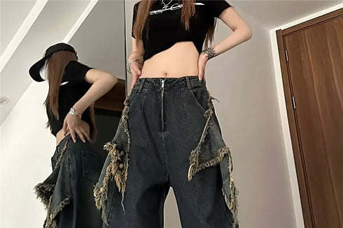 Baggy Vintage-Style Jeans for Women