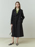 Classic Double-Breasted Mid-Length Trench Coat for Women
