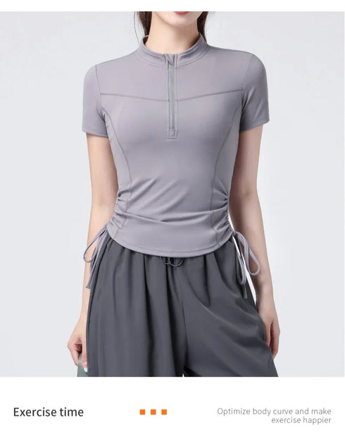 PHIGEER Ultra-Light Yoga Crop Top for Women