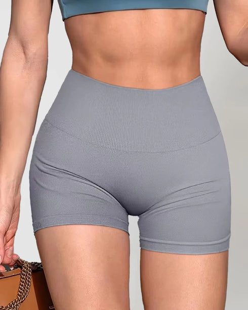 New Summer Seamless High-Waisted Yoga Sports Shorts for Women