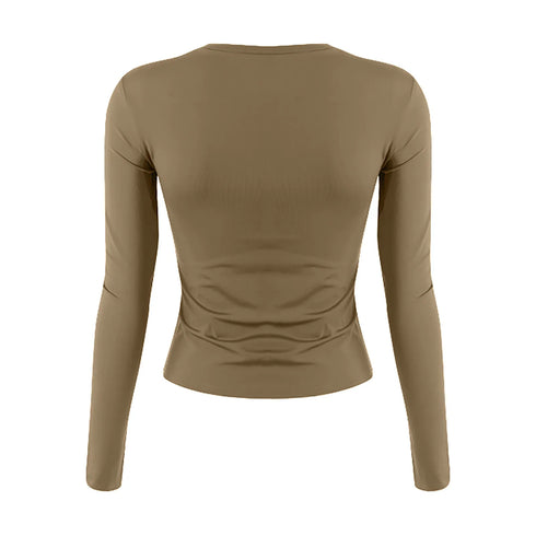 Slim Fit Long Sleeve T-Shirt for Women