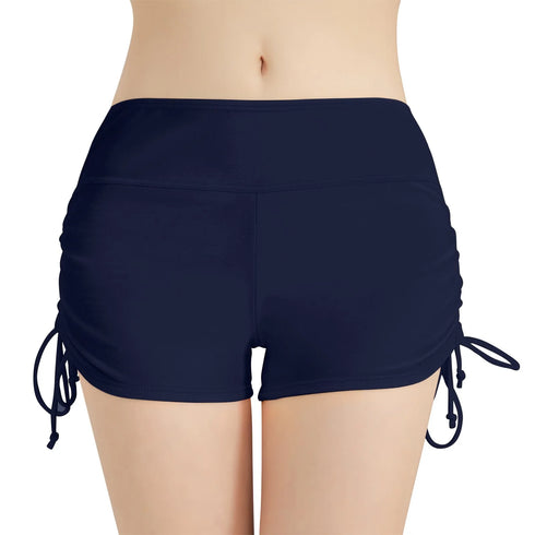 High Waist Adjustable Swim Shorts for Women