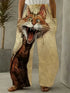 Women's Cartoon Cat Loose Wide-Leg Pants