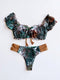 RUOTONGSEPT Ruffle Push Up Bikini Set