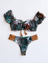 RUOTONGSEPT Ruffle Push Up Bikini Set