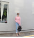 Casual Long Sleeve T-Shirt in Blue and Navy