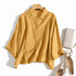 ZANZEA Elegant 3/4 Sleeve Lapel Neck Blouse for Women