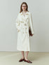 Classic Double-Breasted Mid-Length Trench Coat for Women